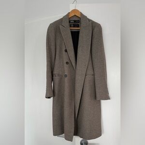 Zara origins Manteco wool blend coat